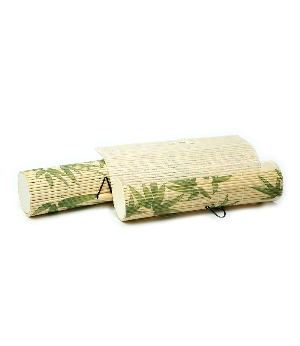 Bamboo Pencil Box Made by Tribes (Green Flower Print)