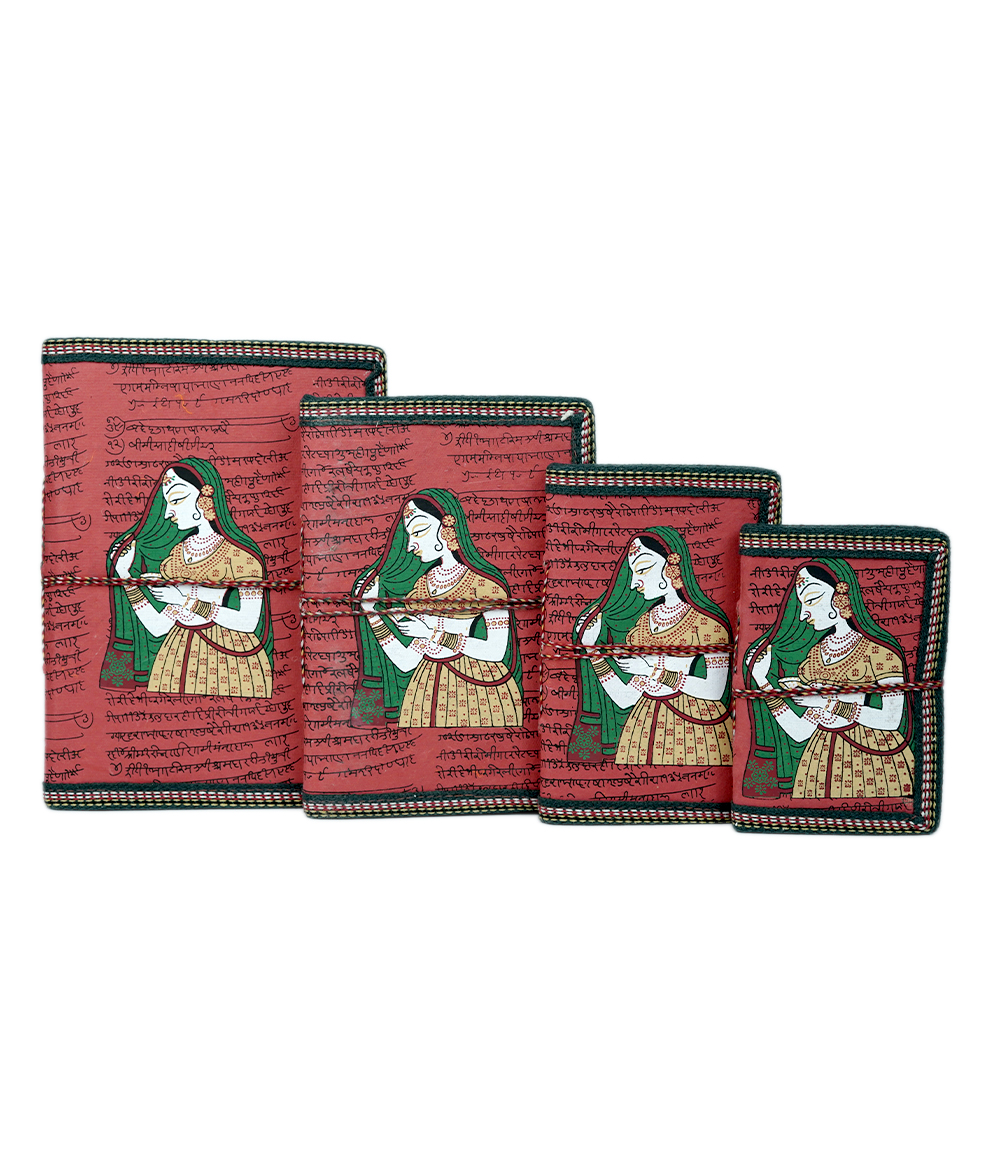 Handmade Diary Set For Gifts From Rajasthan-( Set of Four)