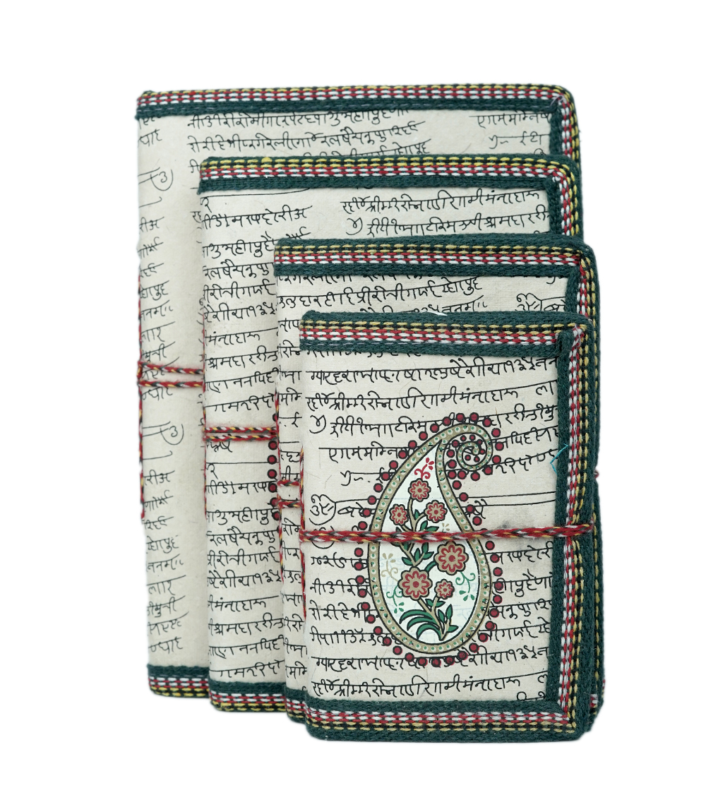 Handmade Diary Set For Gifts From Rajasthan-( Set of Four)