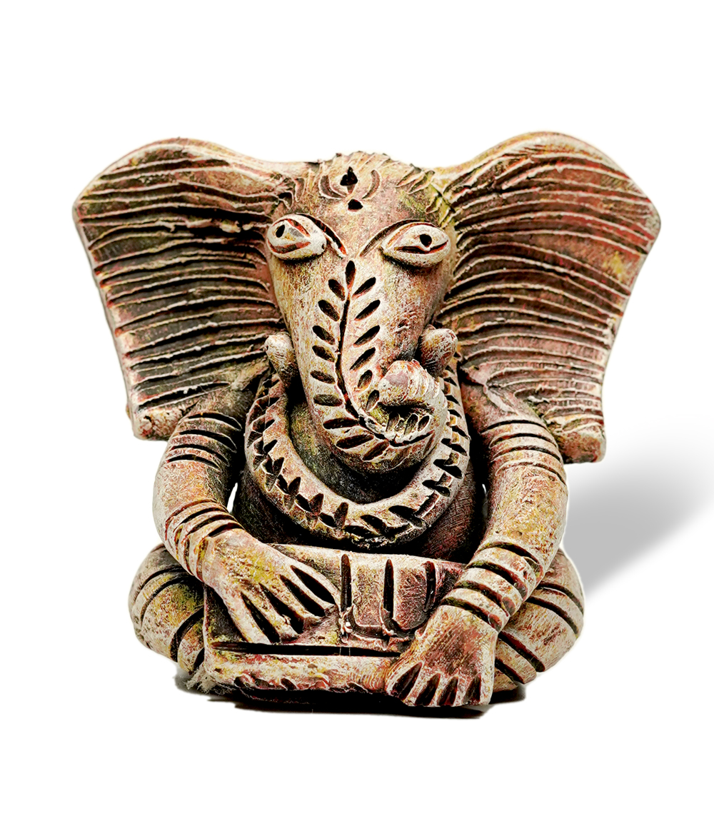 Terracotta Ganesh Idol  Made by Tribes of Jharkhand