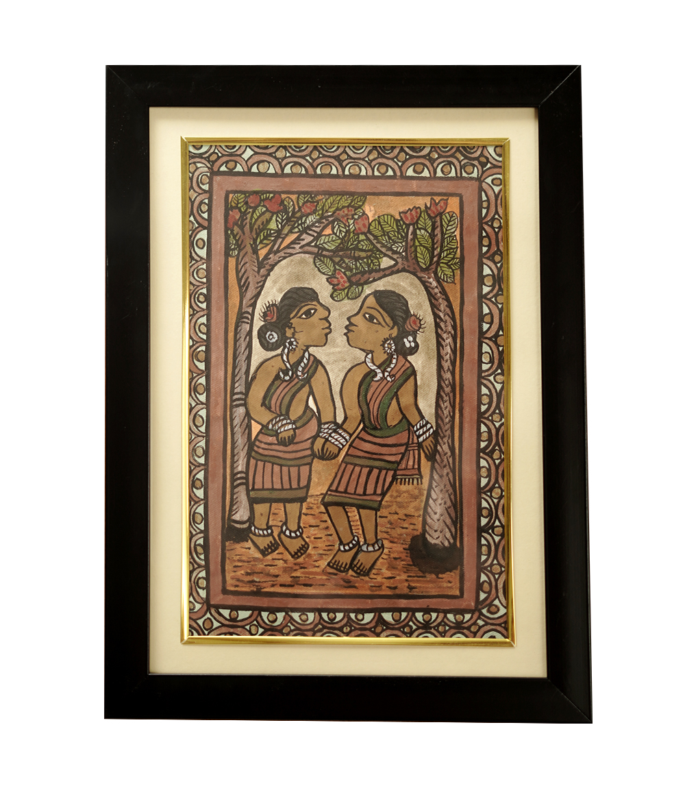 Handcrafted Paitkar Painting  Made by Tribe of Jharkhand