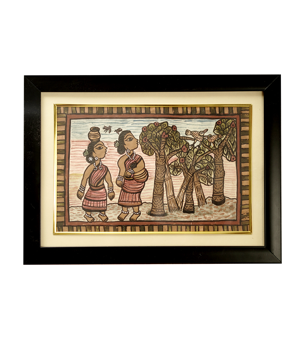 Handcrafted Paitkar Painting  Made by Tribe of Jharkhand