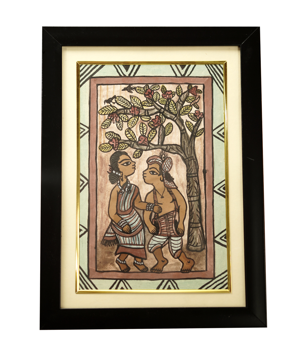 Handcrafted Paitkar Painting  Made by Tribe of Jharkhand 