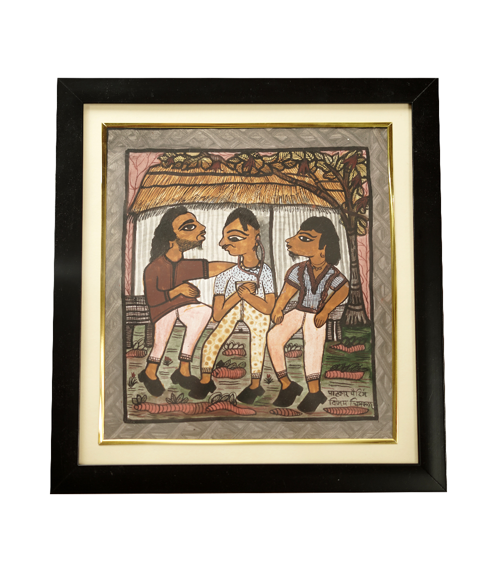 Handcrafted Paitkar Painting  Made by Tribe of Jharkhand 