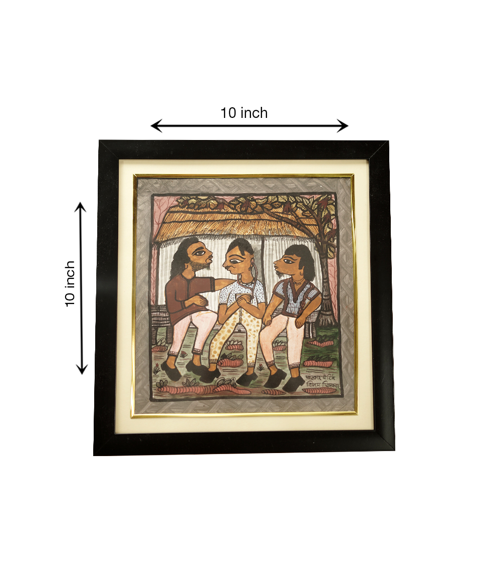 Handcrafted Paitkar Painting  Made by Tribe of Jharkhand 