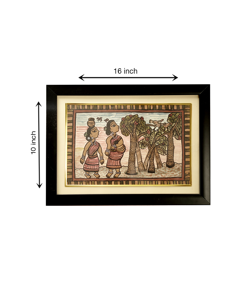 Handcrafted Paitkar Painting  Made by Tribe of Jharkhand 