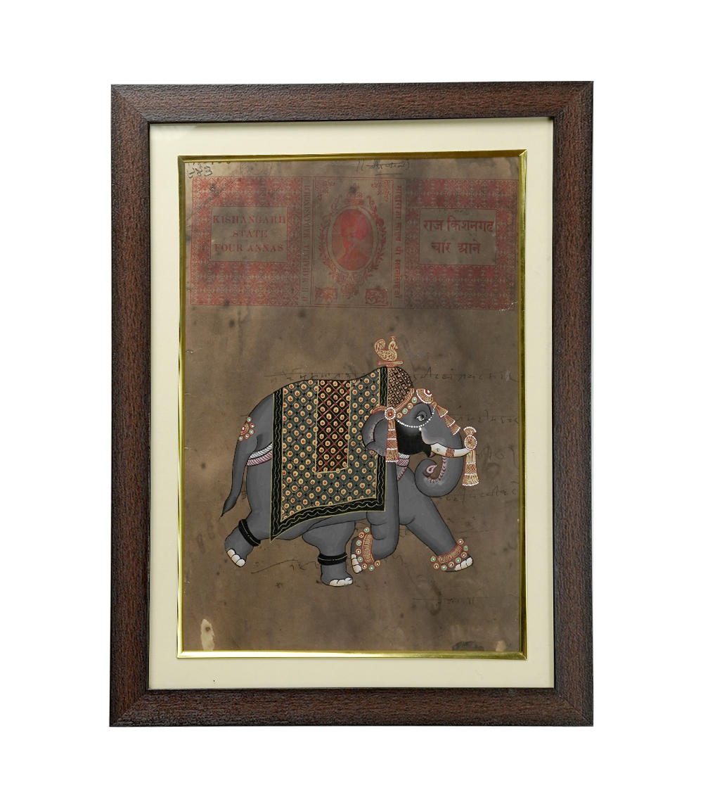 Exquisite Miniature Art on Vintage Stamp Paper