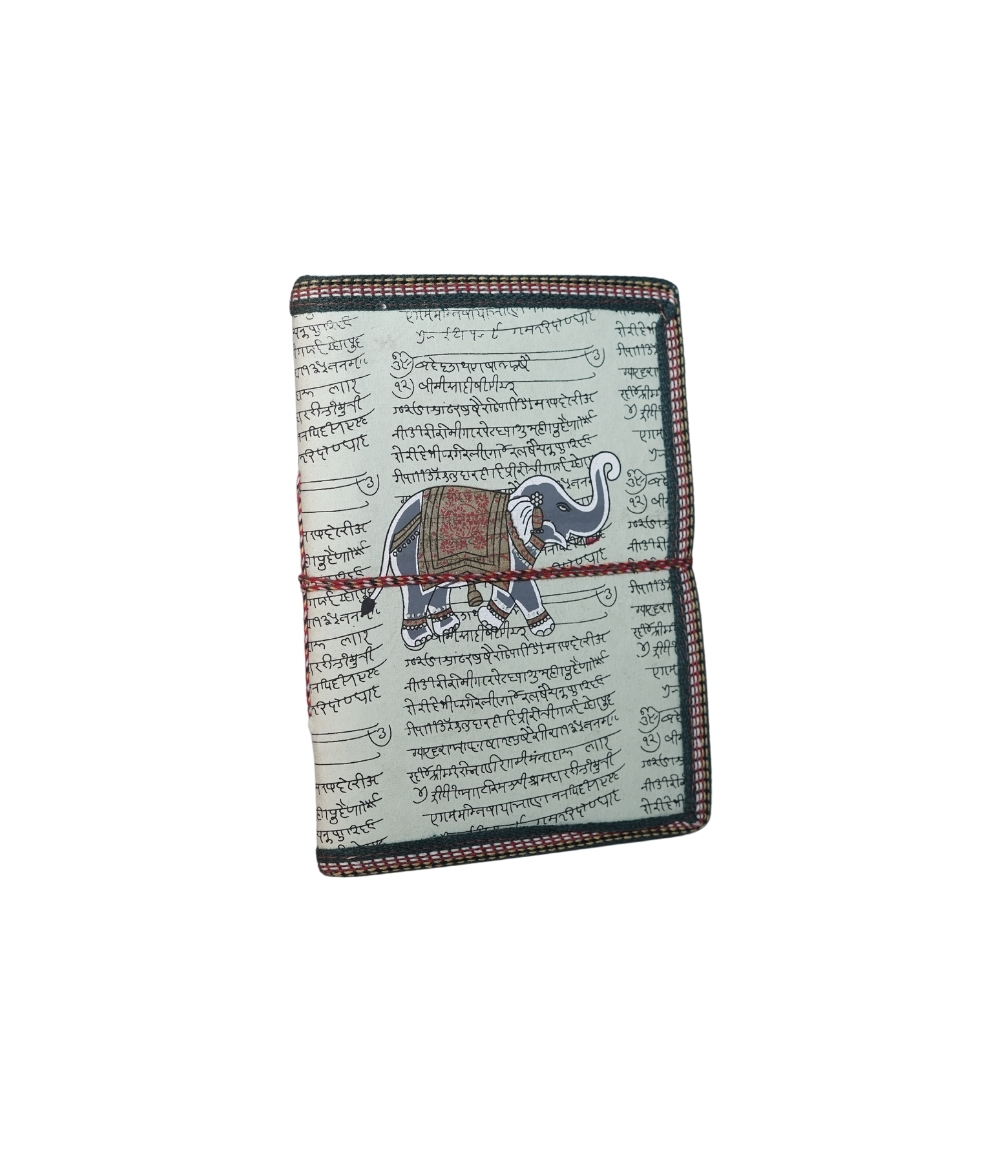 Recycled Handmade Diary Made by Tribes of Rajasthan (Elephant Cover Print)