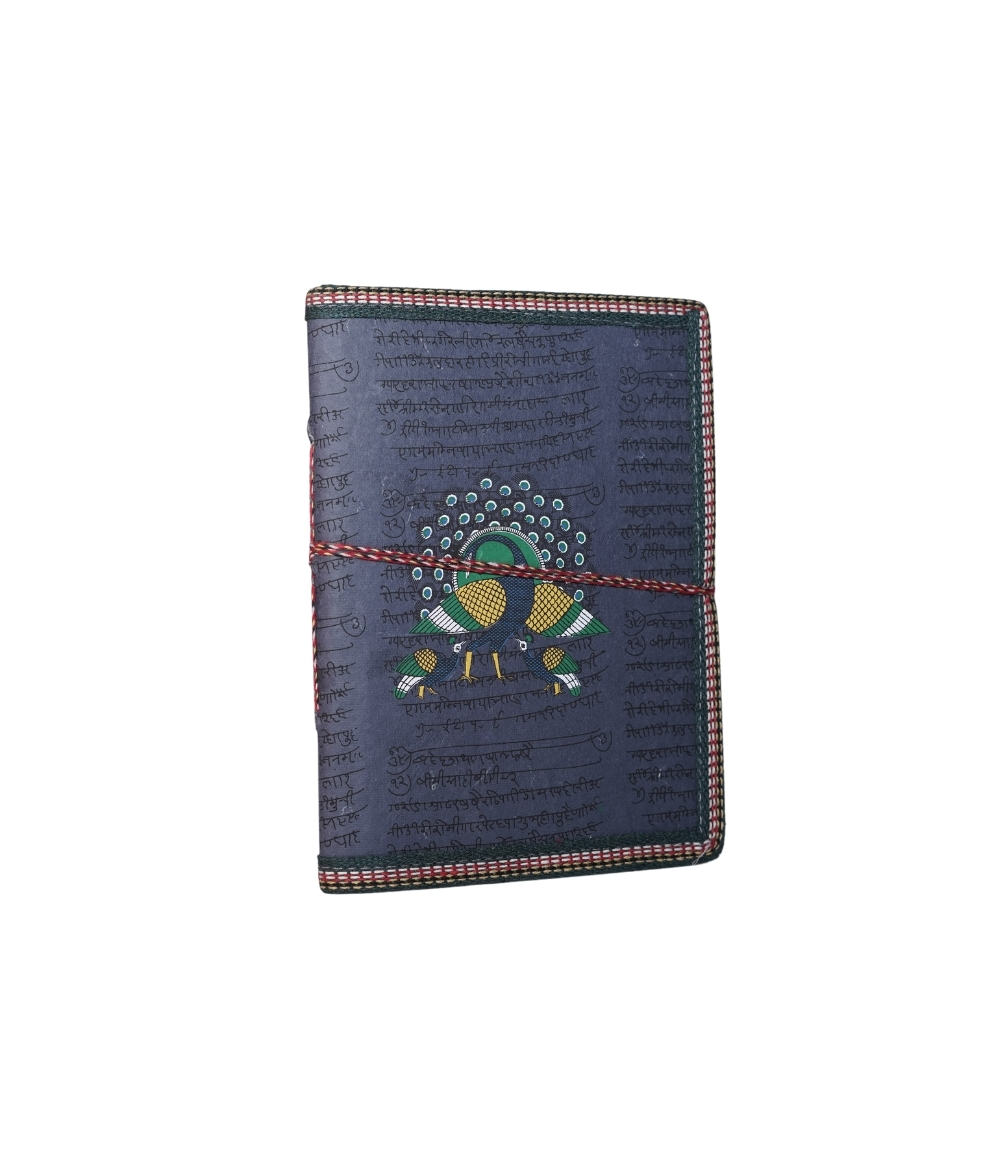 Recycled Handmade Diary Made by Tribes of Rajasthan (Pecock Design)