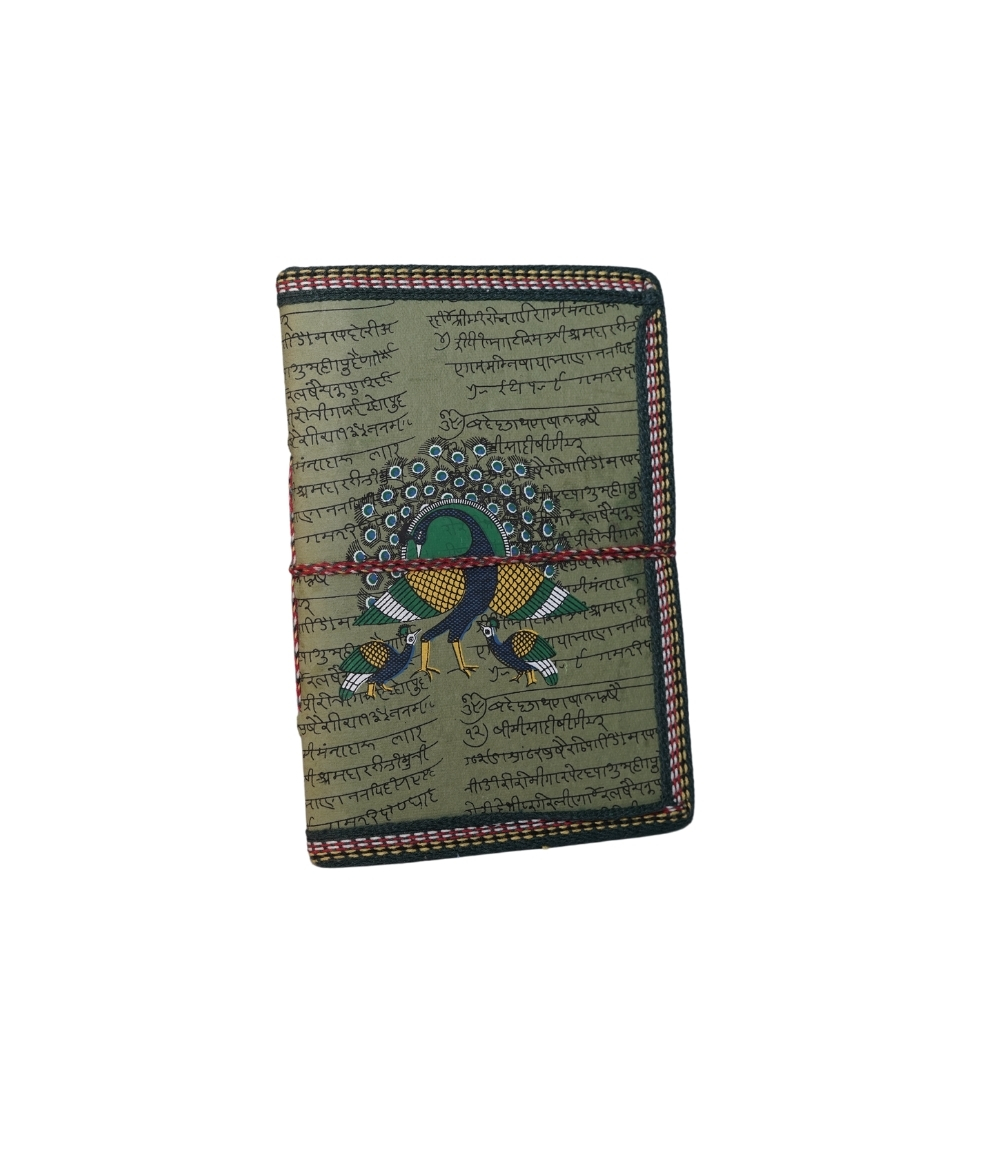 Recycled Handmade Diary Made by Tribes of Rajasthan (Brown Black Cover)