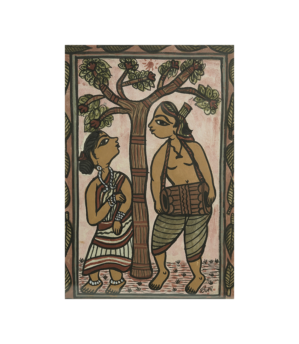 Handpainted Paitkar Painting - Made by tribes of Jharkhand