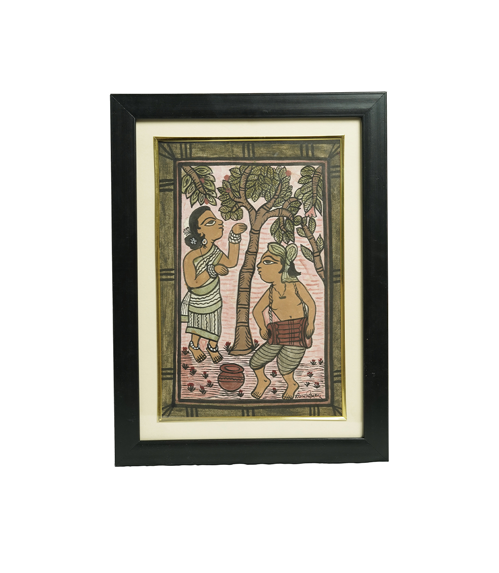 Handpainted Paitkar Painting - Made by tribes of Jharkhand