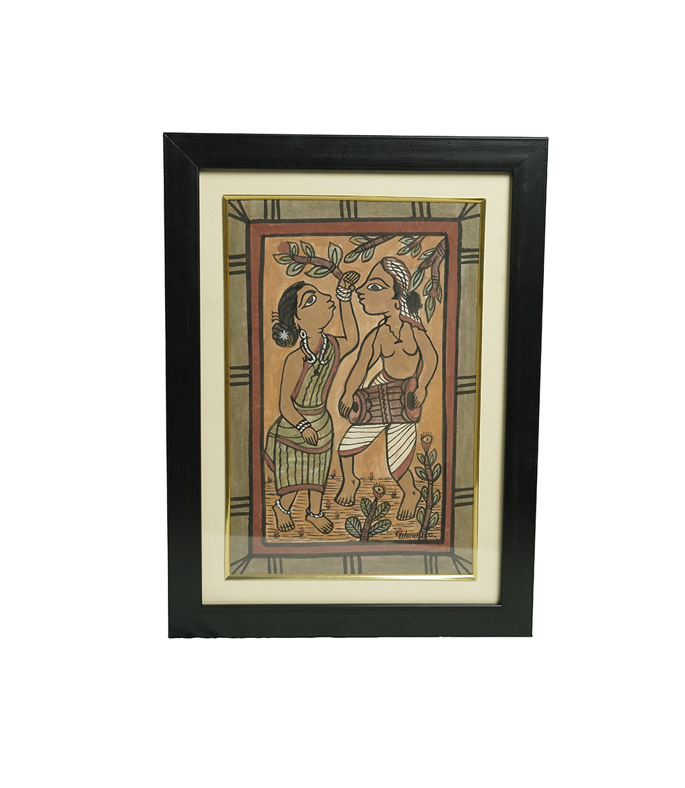 Handpainted Paitkar Painting - Made by tribes of Jharkhand