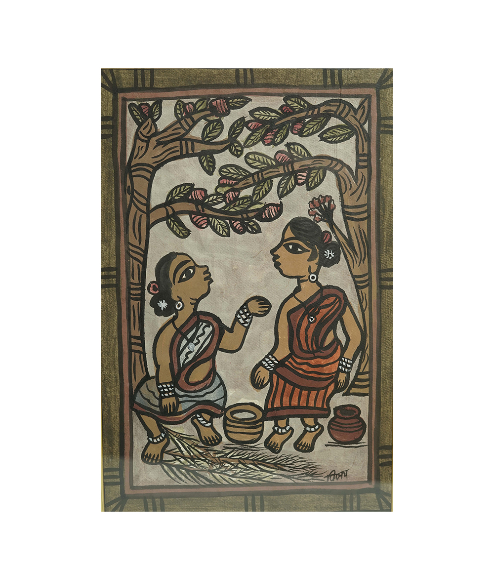 Handpainted Paitkar Painting - Made by tribes of Jharkhand