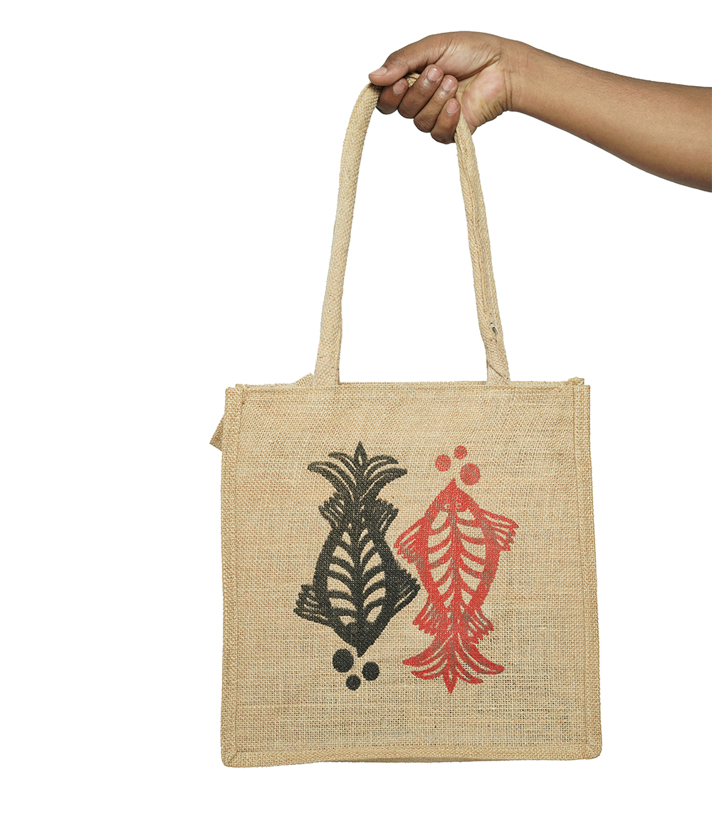 Jute tiffin bag