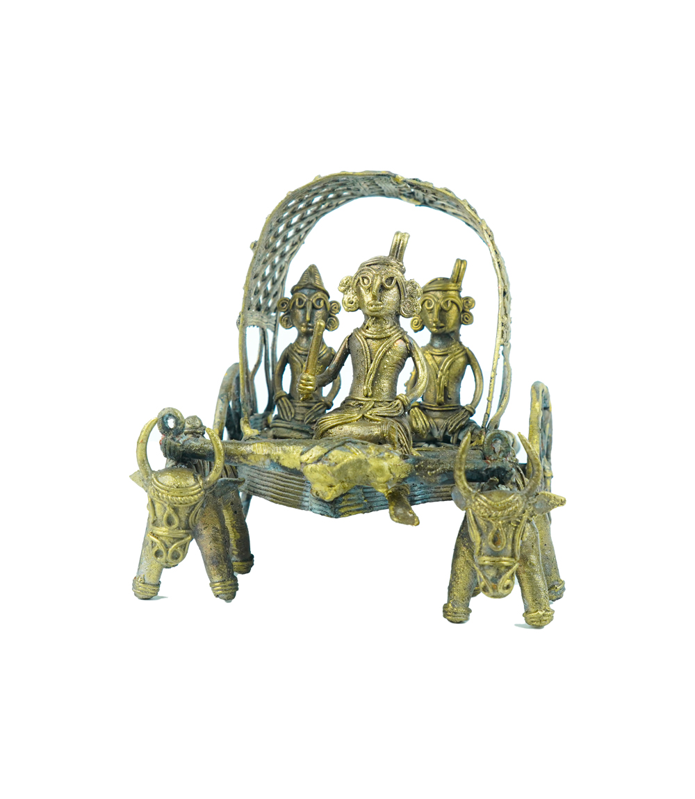 Dokra bullock cart statue tribes of Jharkhand