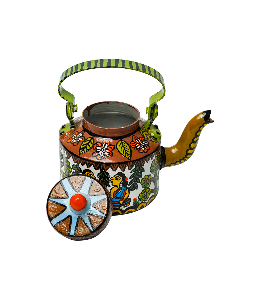 Hand Painted Kettle by the Tribes of Jharkhand