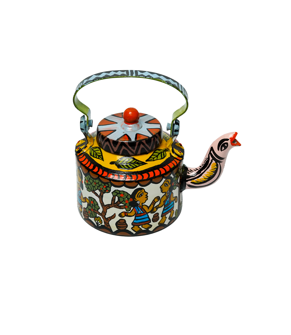 Hand Painted Kettle by the Tribes of Jharkhand