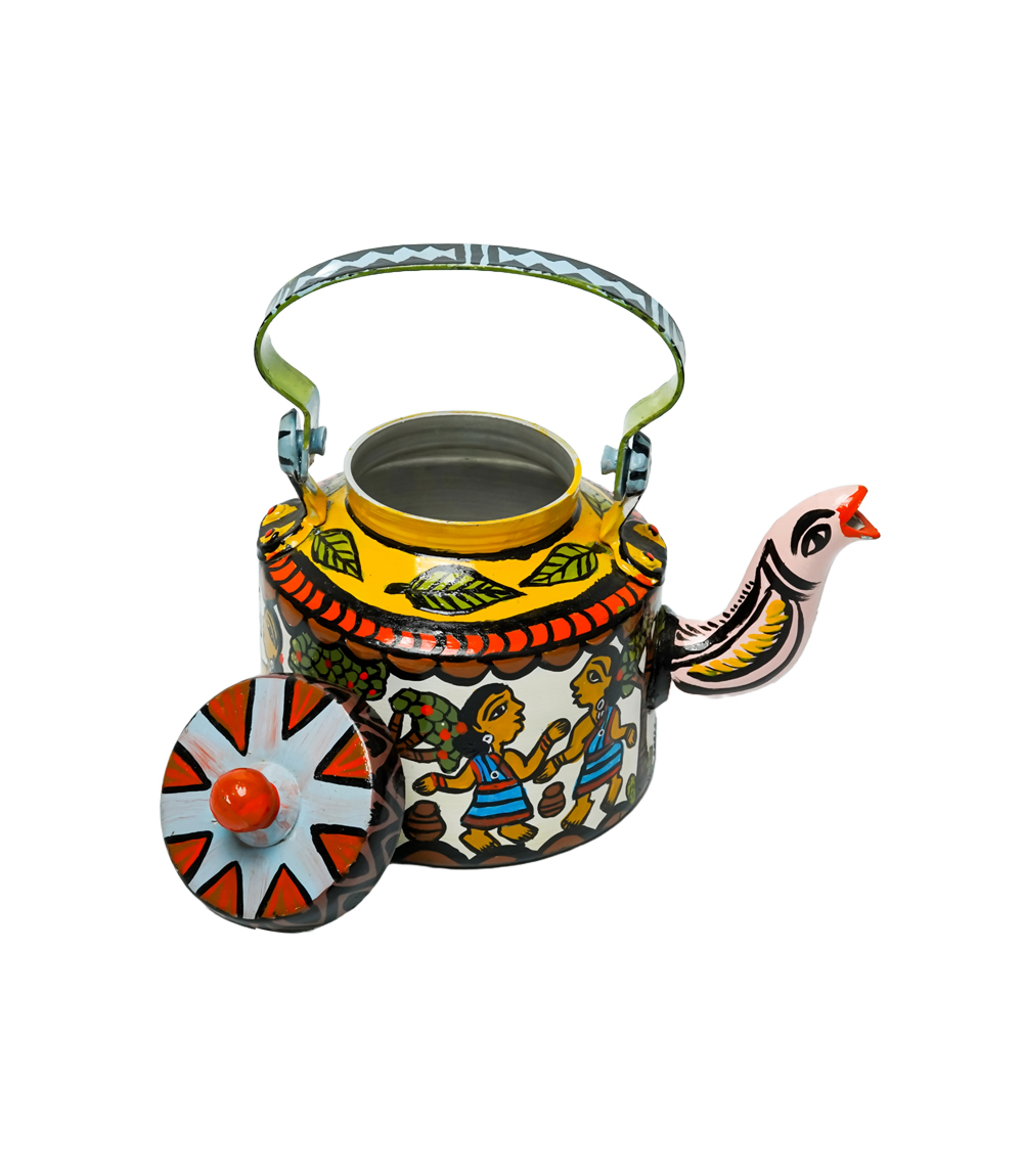 Hand Painted Kettle by the Tribes of Jharkhand