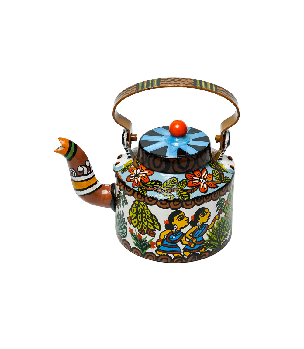 Hand Painted Kettle by the Tribes of Jharkhand