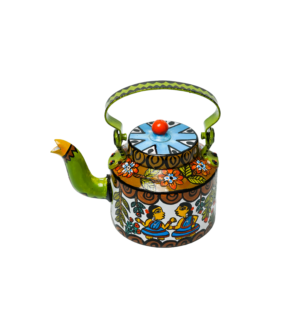 Hand Painted Kettle by the Tribes of Jharkhand