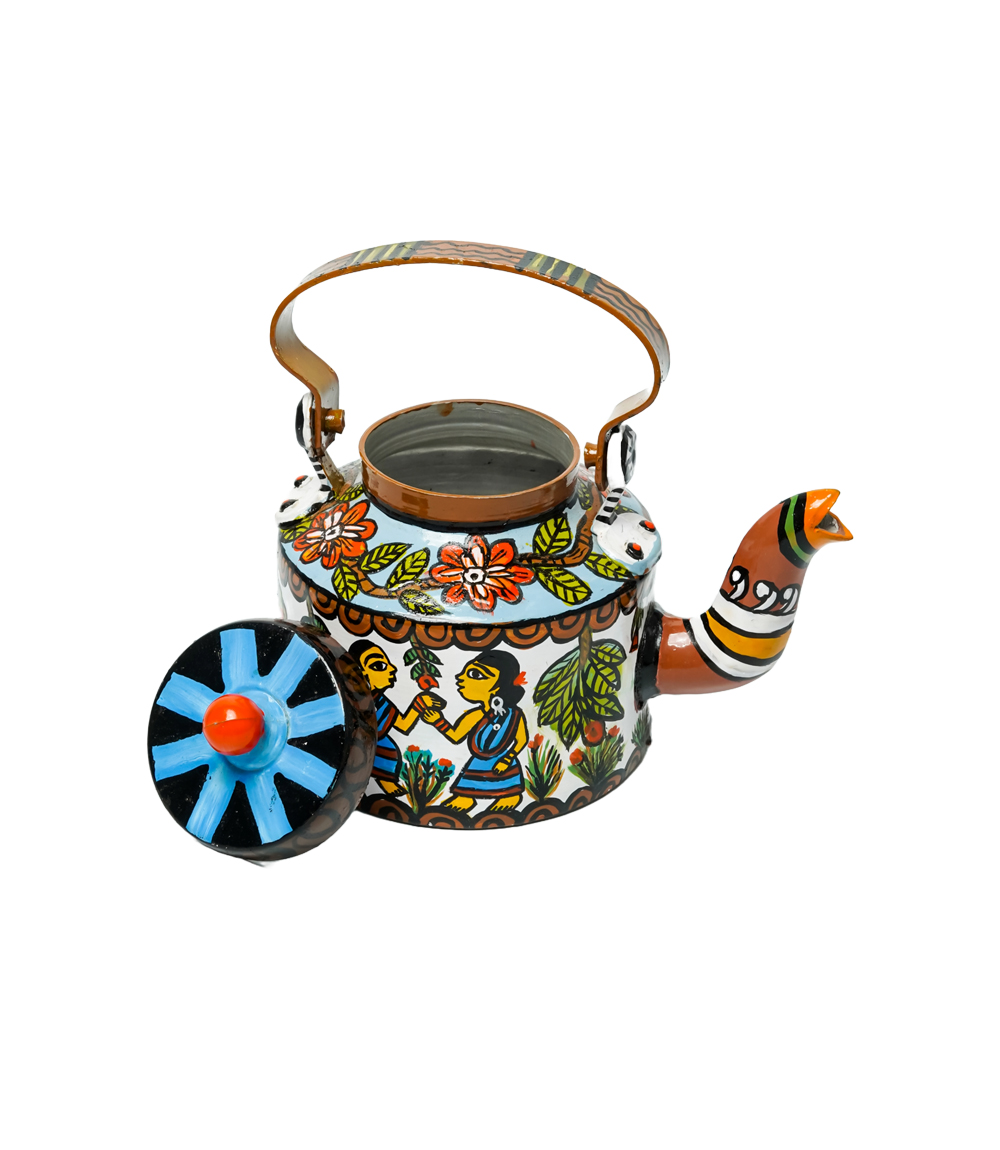 Hand Painted Kettle by the Tribes of Jharkhand