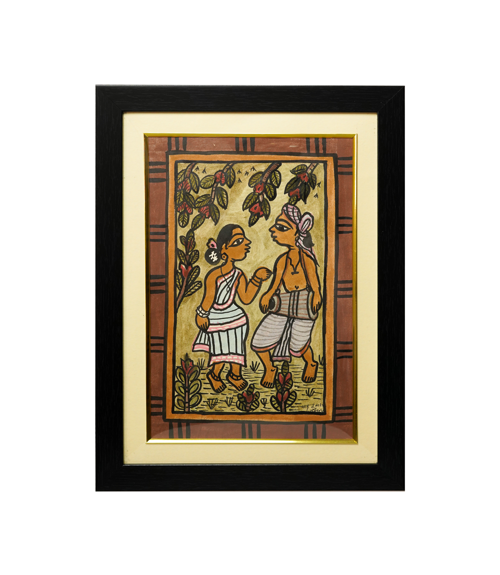 Handpainted Paitkar Painting - Made by the Tribes of Jharkhand