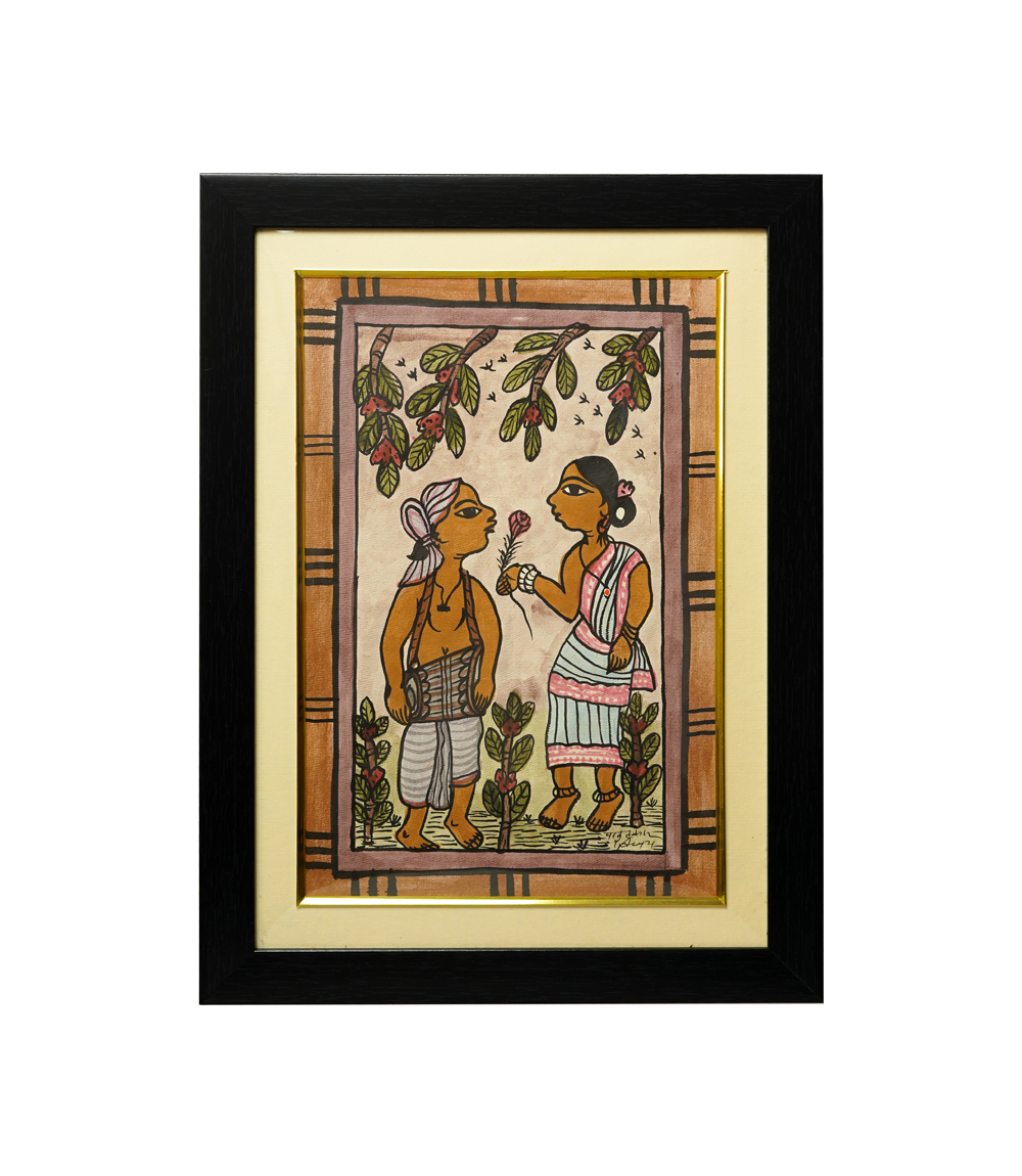 Handpainted Paitkar Painting - Made by the Tribes of Jharkhand