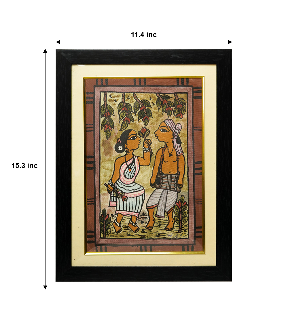 Handpainted Paitkar Painting - Made by the Tribes of Jharkhand