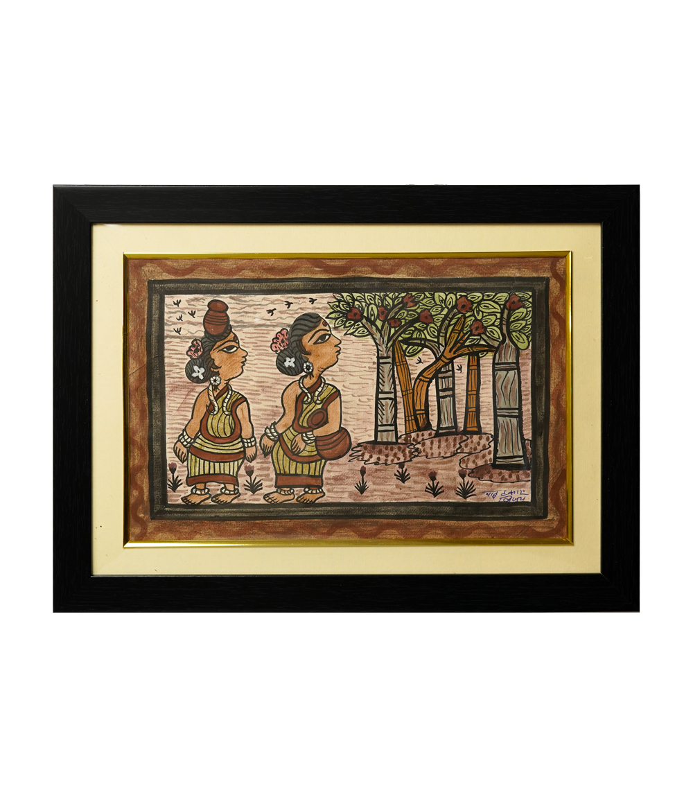 Handpainted Paitkar Painting - Made by the Tribes of Jharkhand