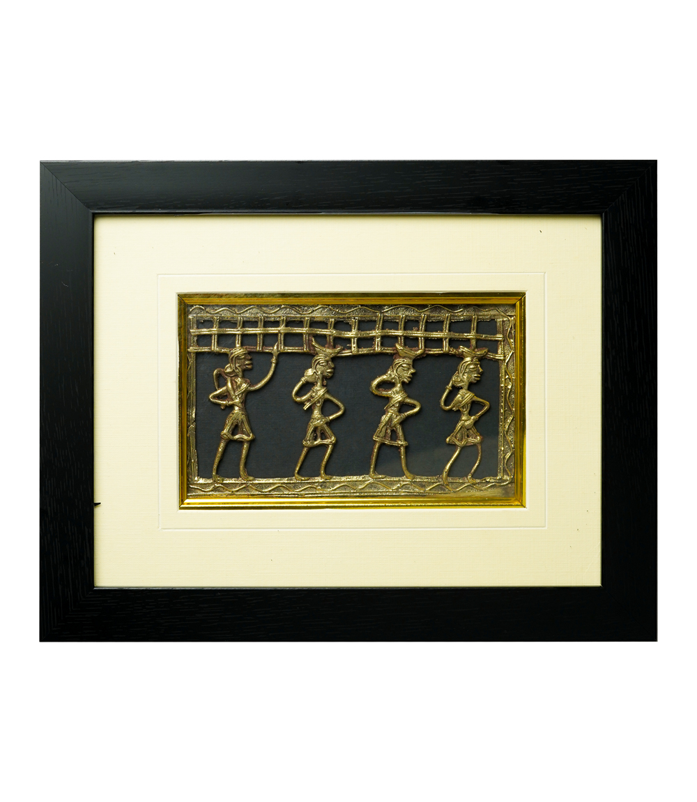 Dokra Art Frame Made By the Tribes Of Chattisgarh