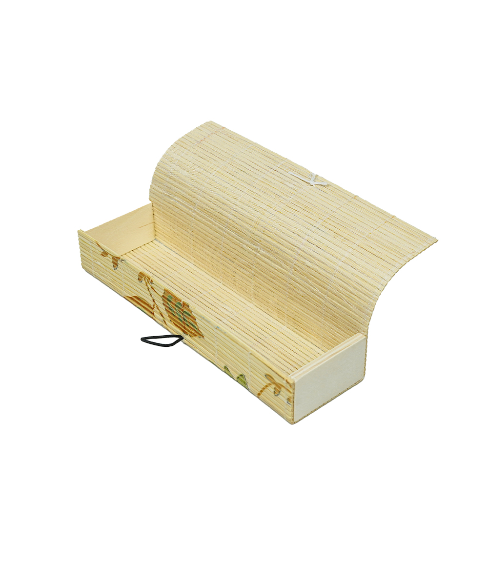 Bamboo Pencil Box with Floral Design - By the Tribes of Jharkhand