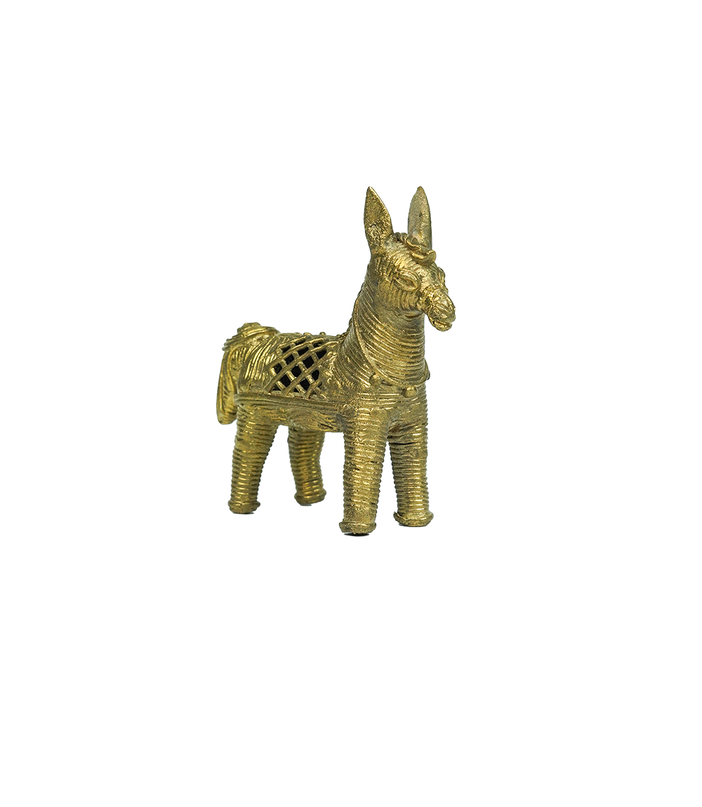 Dokra Horse Statue Small