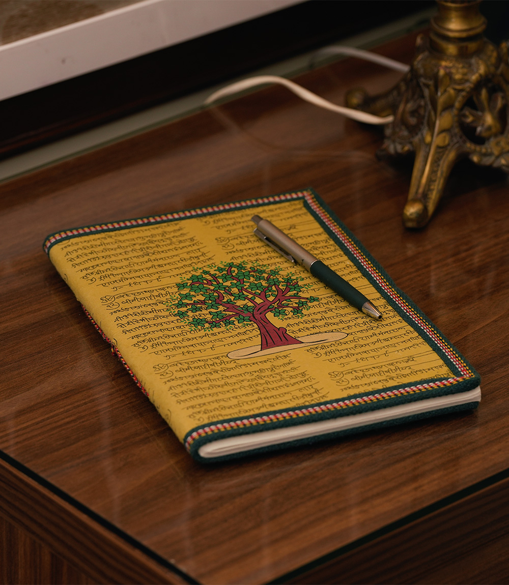 Recycled Handmade Diary Made by Tribes of Rajasthan (Beautiful Tree Printed)