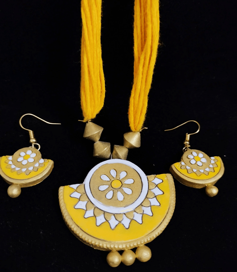 Terracotta Necklace Set Made by Tribes of Jharkhand 