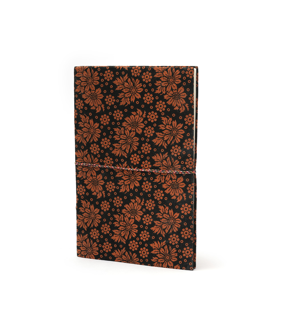 Recycled Handmade Diary Made by Tribes of Rajasthan (Brown Black Printed Cover)