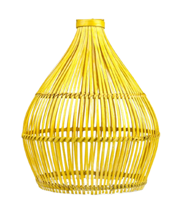 Bamboo Polo Stick Hanging Lamp Shade From Tripura