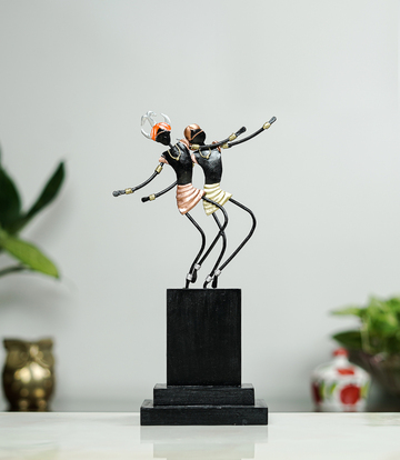 Wrought Iron Dancing Tribal Figures