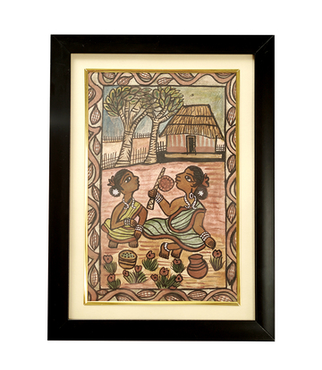 Handcrafted Paitkar Painting  Made by Tribe of Jharkhand