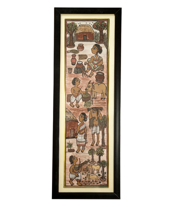 Handcrafted Paitkar Painting  Made by Tribe of Jharkhand 