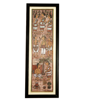 Handcrafted Paitkar Painting  Made by Tribe of Jharkhand 