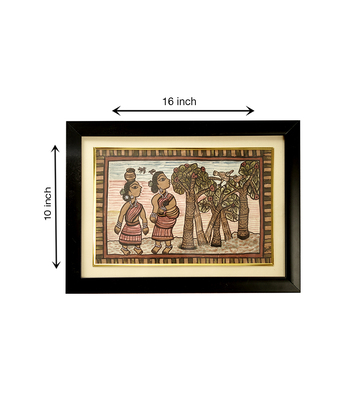 Handcrafted Paitkar Painting  Made by Tribe of Jharkhand 