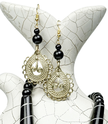 Dokra Necklace Set Made By Tribes Of Jharkhand (Black Colour)