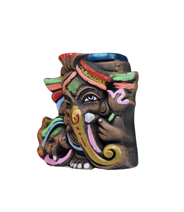 Terracotta Ganesh Pen Stand of Jharkhand