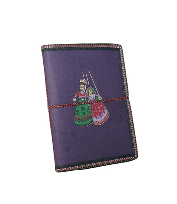 Recycled Handmade Diary Made by Tribes of Rajasthan (Puppet Dance Print)