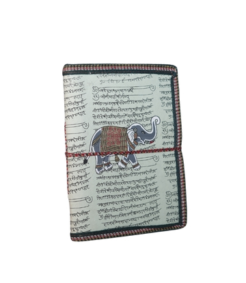 Recycled Handmade Diary Made by Tribes of Rajasthan (Elephant Cover Print)