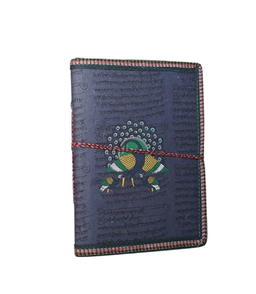 Recycled Handmade Diary Made by Tribes of Rajasthan (Pecock Design)