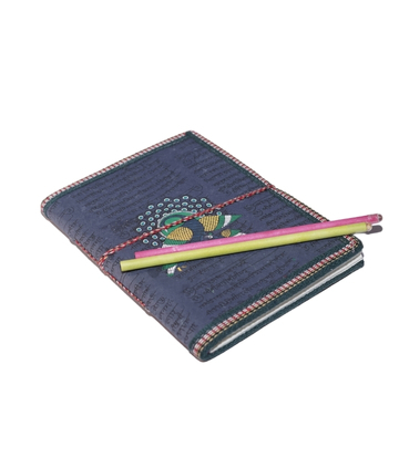 Recycled Handmade Diary (Leaf Design)