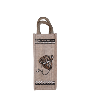 Jute Water Bottle Bag Made by Tribes of Jharkhand (One pc)