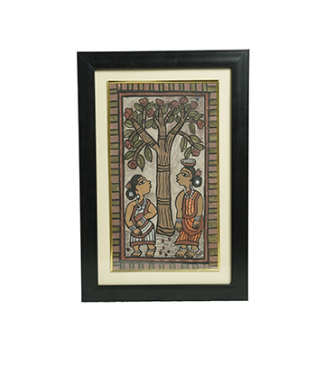 Handpainted Paitkar Painting - Made by tribes of Jharkhand